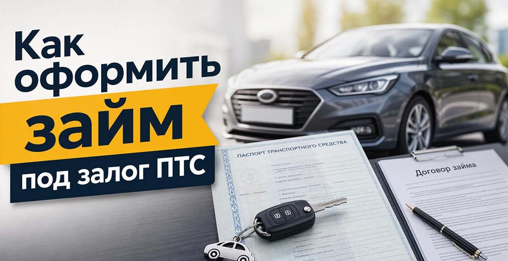 Как оформить займ под залог ПТС в автоломбарде